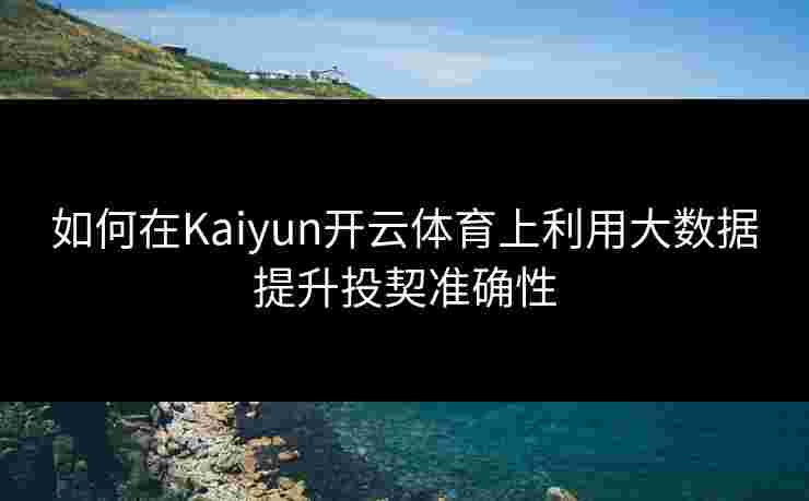 如何在Kaiyun开云体育上利用大数据提升投契准确性